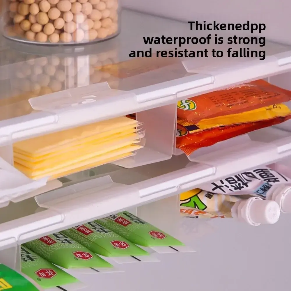 New Drawer Style Refrigerator Storage Box Suspended Transparent Snack Organizer Box Buckle Fresh-Keeping Box Refrigerator