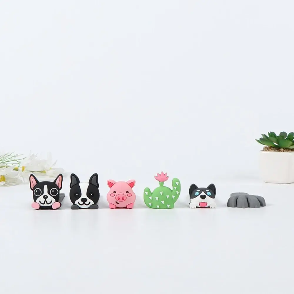 Fashion Silicone Door Stop Shock Absorbent Home Door Block Wedge Doorstops Reusable Cute Gift Doorstop