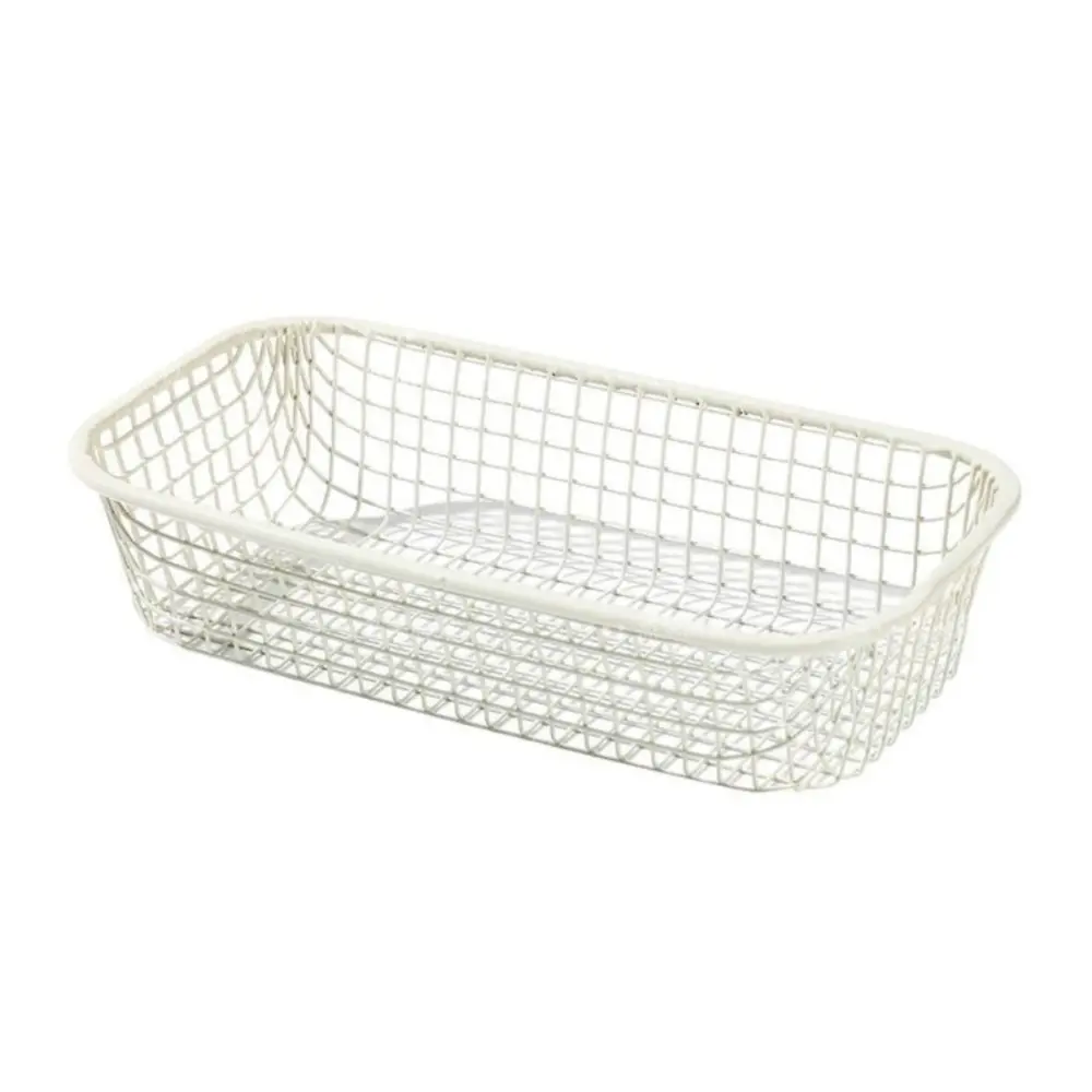 New Metal Storage Basket Mini simple Organizer Basket arrange INS Make Up Sorting Holder Desktop