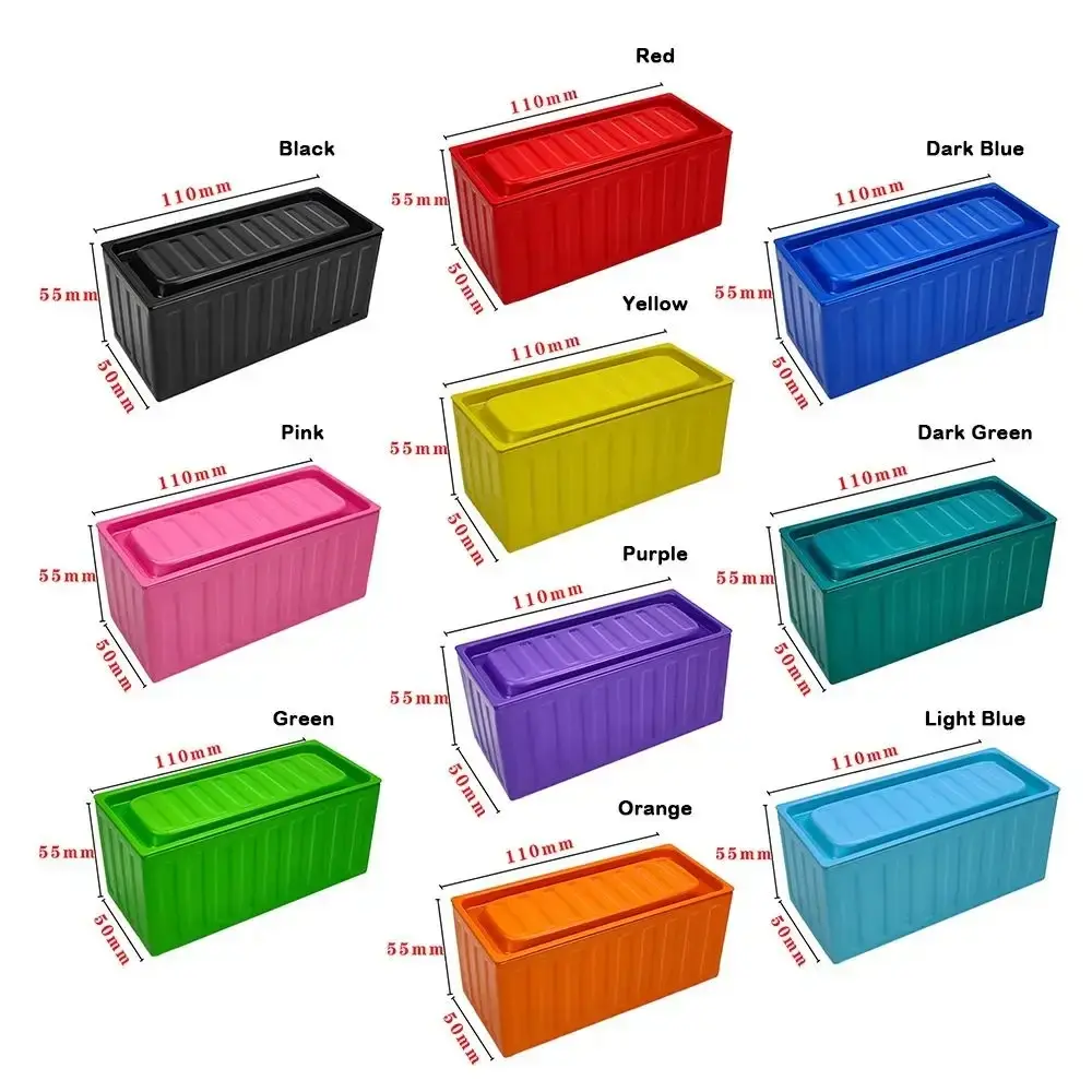 Wrought Iron Mini Container Model Retro Industrial Style Small Size Tin Toy Storage Box Metal Box Model Ornaments Tin Box
