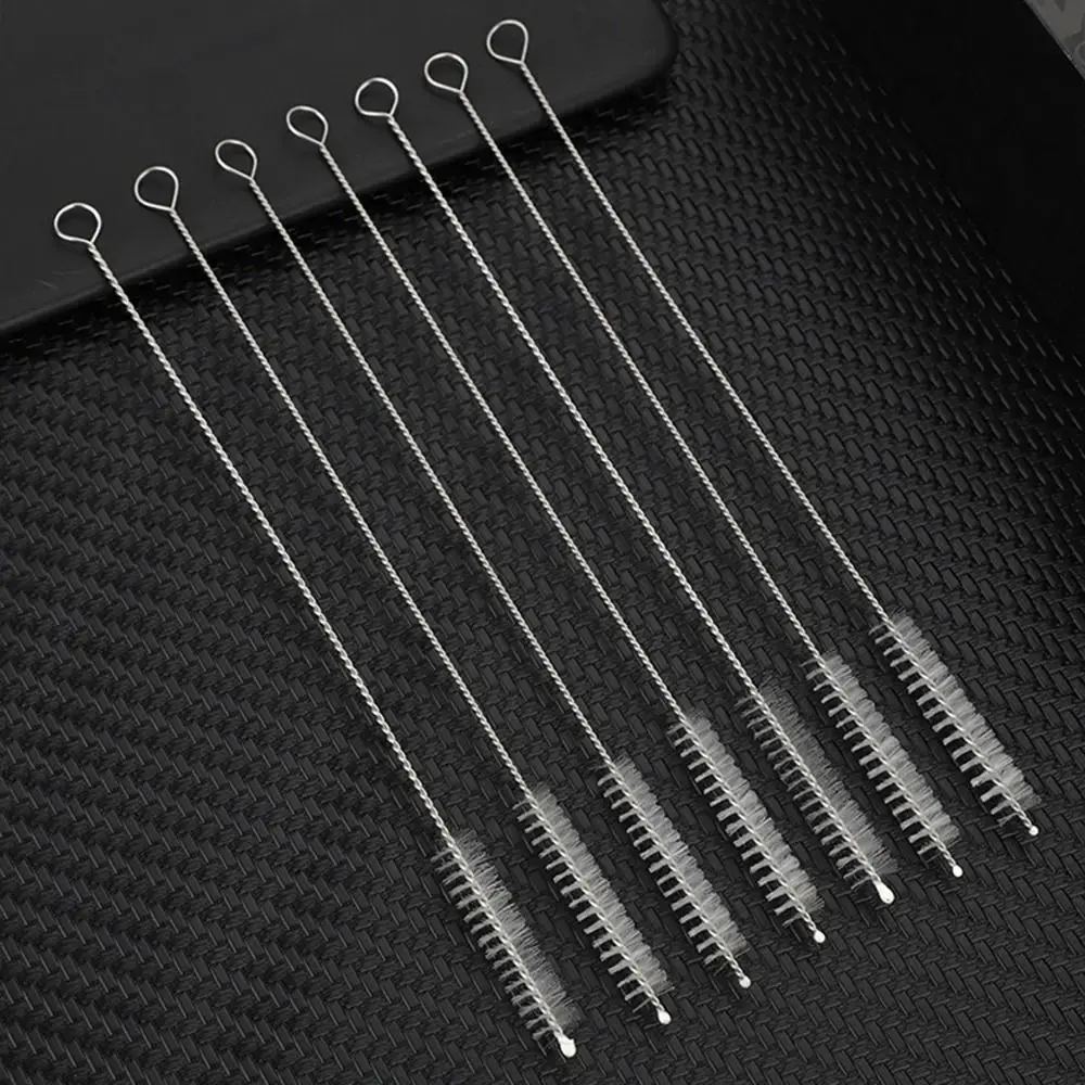 1Pcs Straight Bent Stainless Steel Straws Silver 6mm 8mm Cup Straw Reusable Drinking Replacement Straw for 30oz 40oz Tyeso Cup