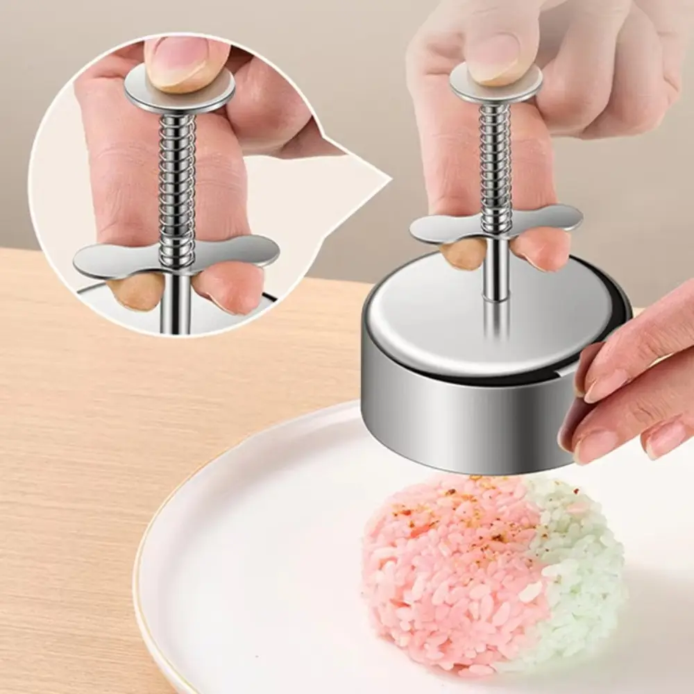 New Stainless Steel Sushi Mold Sushi Tool Non-Stick Rice Ball Ring Easy to Release Burger Press Molds