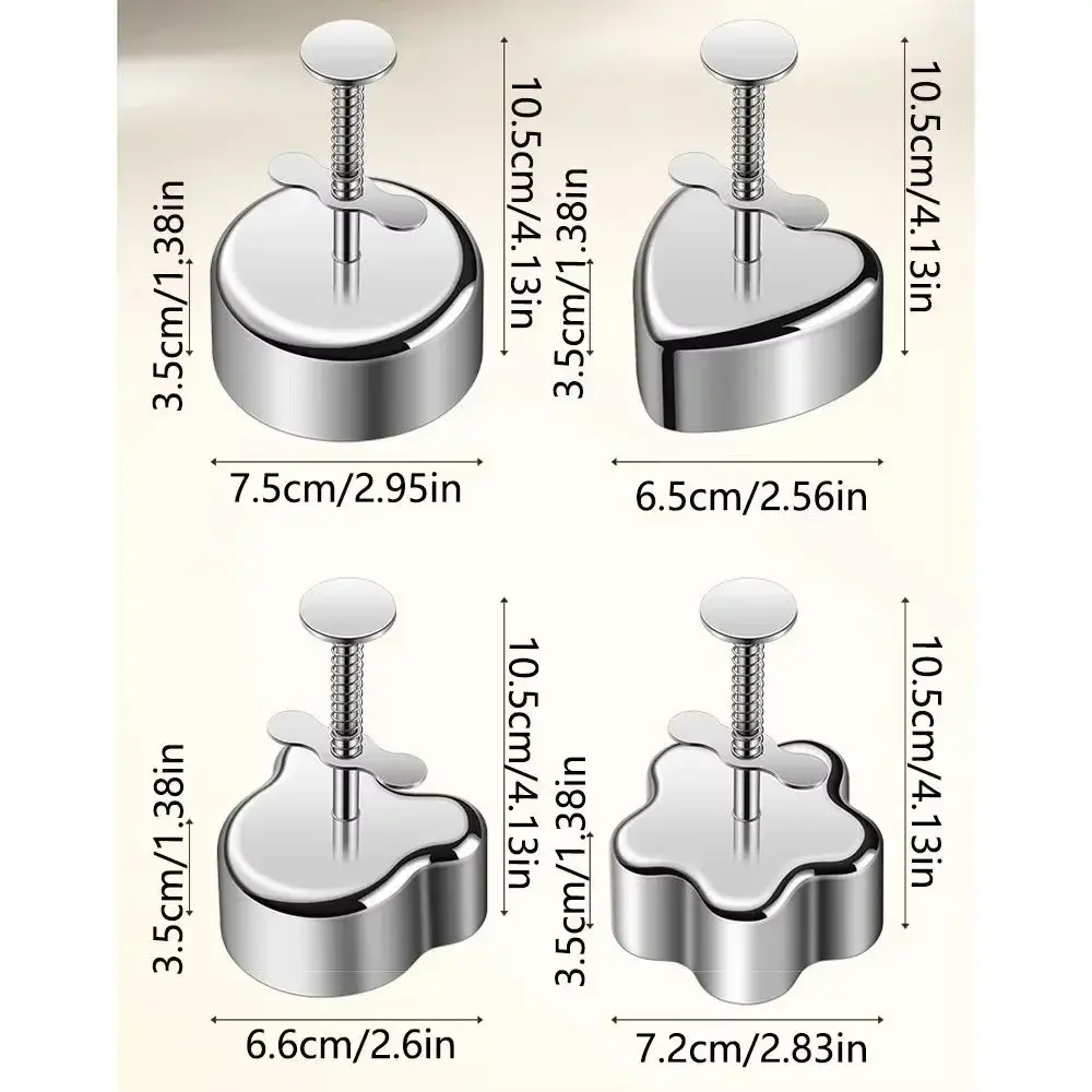 New Stainless Steel Sushi Mold Sushi Tool Non-Stick Rice Ball Ring Easy to Release Burger Press Molds