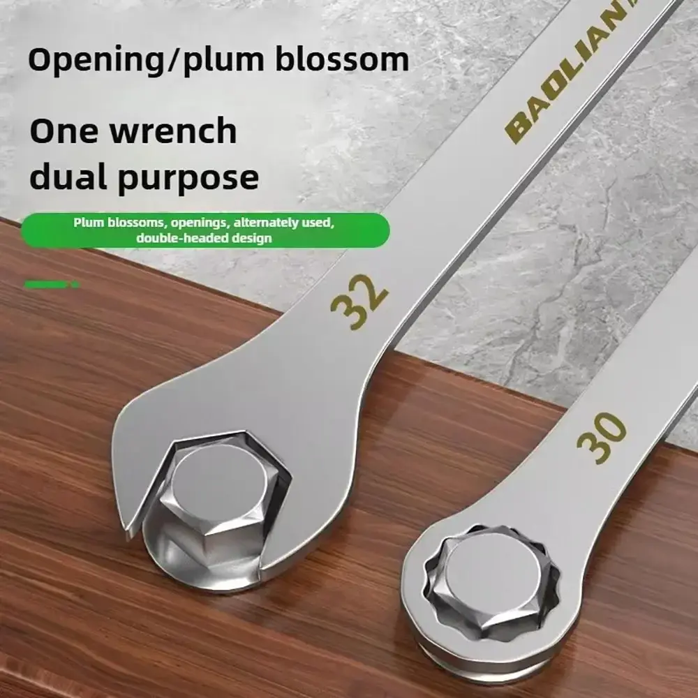 1Pcs 5-32mm Ultra-thin Open End Wrench Multi-Function 3mm Thickness Ratchet Spanner Double-end Open-end Wrench