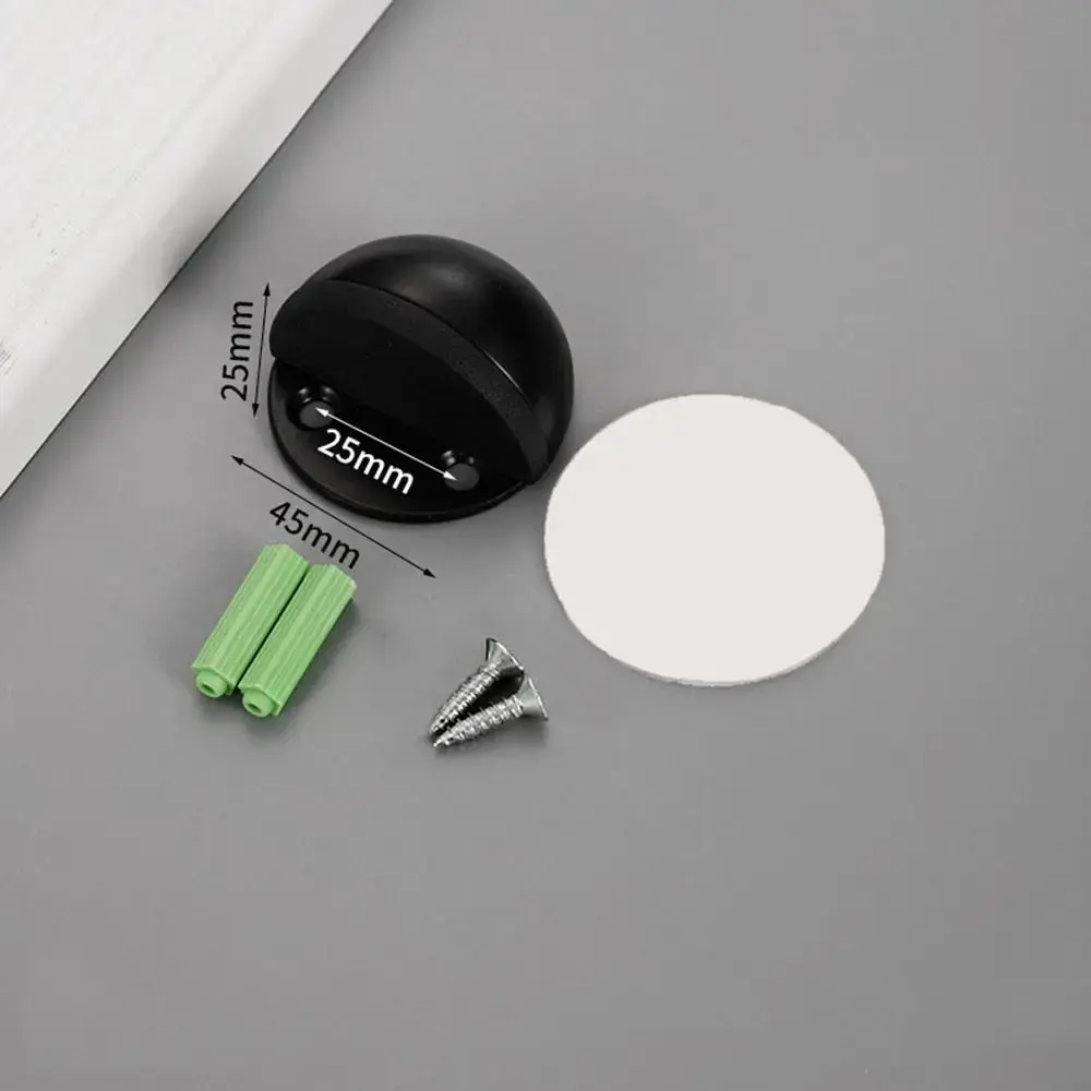 New Stainless Steel Door Stopper Nail-free Anti-collision Door Suction Non Punching Hardware Door Stop Door