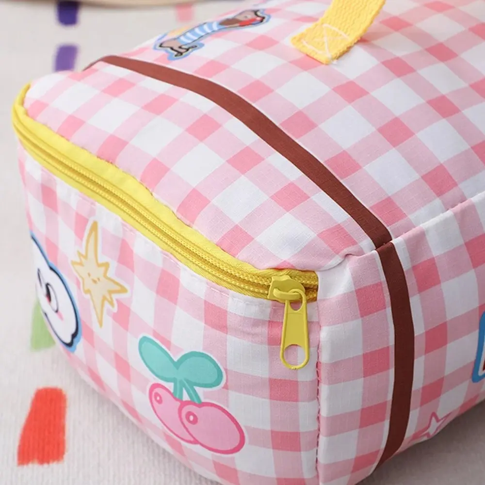 Large Capacity Travel Storage Bag Multi-function Waterproof Luggage Storage Bag Cotton With Zipper Cosmetic Organizer Handbag