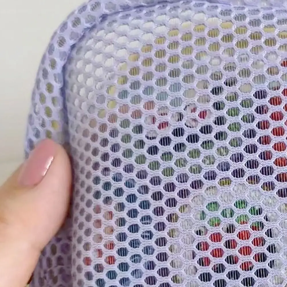 Fashion Dopamine Color Storage Bag Large Capacity Toiletry Mesh Cosmetic Bag Candy Color Coin Purse