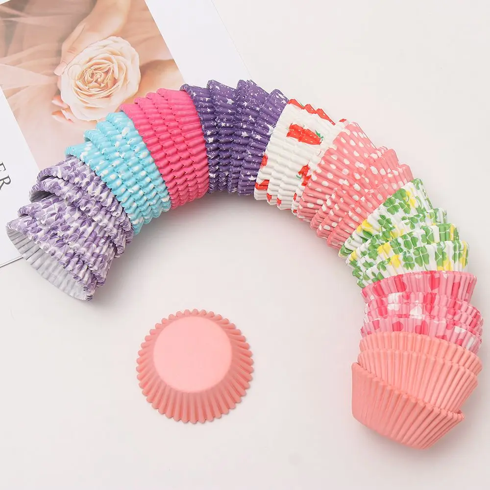 100PCS Kitchen Accessories Cake Decorating Tools Liner Muffin Boxes Cake Cup Wrapper Paper Baking Cups