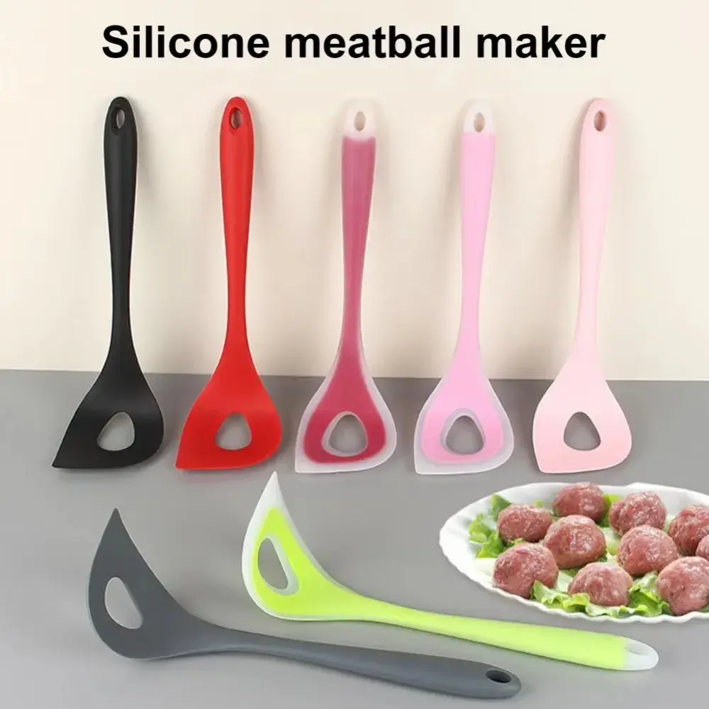 Durable Silicone Meatball Maker Tool Manual Meatball Scoop Fish Ball Spoon Kitchen Tools