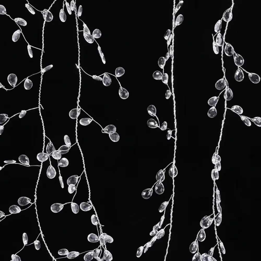 DIY Acrylic Crystal Beads Droprain String Branch Curtain Garland Transparent Diamond Beaded Stage Accessories