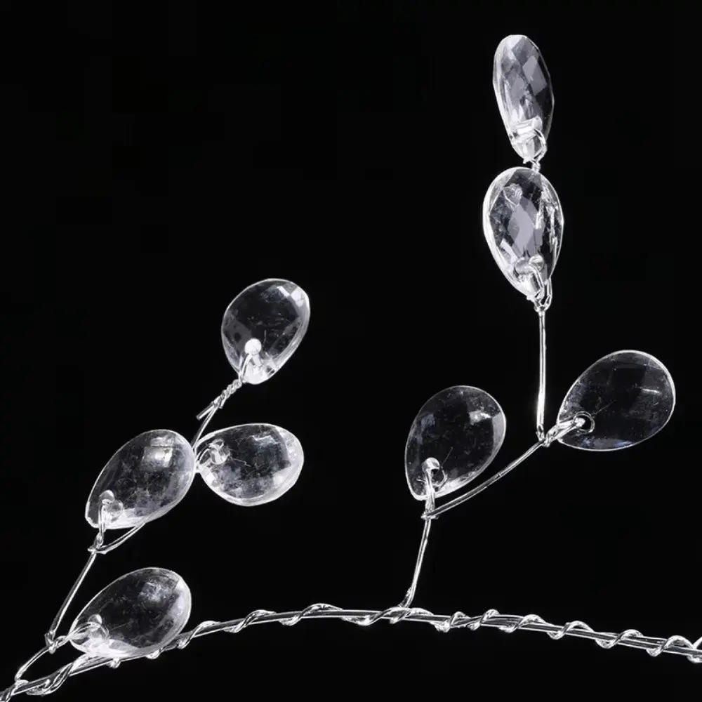 DIY Acrylic Crystal Beads Droprain String Branch Curtain Garland Transparent Diamond Beaded Stage Accessories