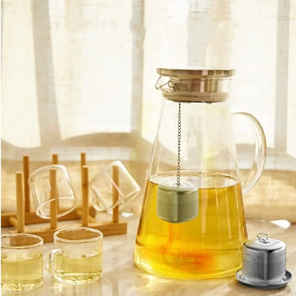 Extended Chain Hook Stainless Steel Tea Infuser Ball Brew Tea Ball Shape Loose Tea Steeper Mesh Filter Strainer Extra Fine Mesh