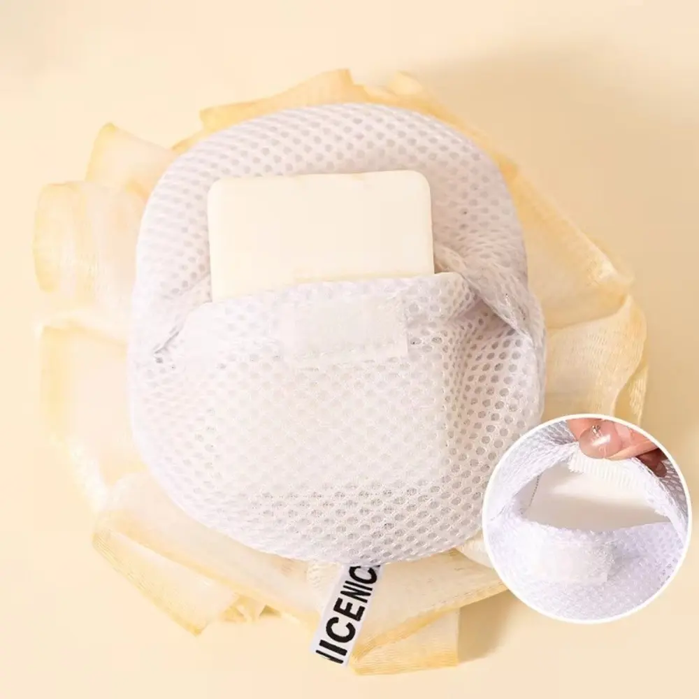 New 2-In-1 Bath Ball Towel Quick Dry Soft Face Cleaning Ball Hangable Skin-friendly Shower Cleaning Tool Bath Time