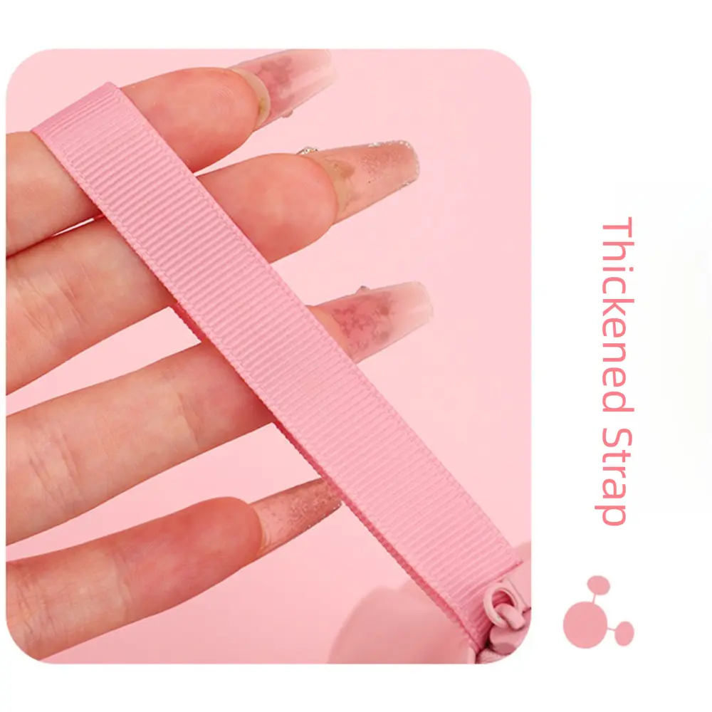 Fashion 3D Love Heart Storage Bags Multifunctional Convenient Zipper Bag Portable Pocket Pouch Headphone Data Cable