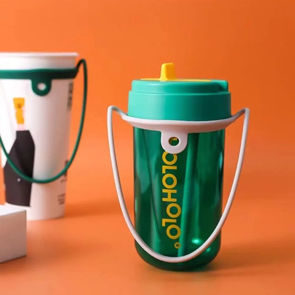 Portable Strap Buckle Coffee Cup Cup Tie Silicone Multicolor Drink Bottle Carrier Holder Cup Accessories Beverage Mug Grip