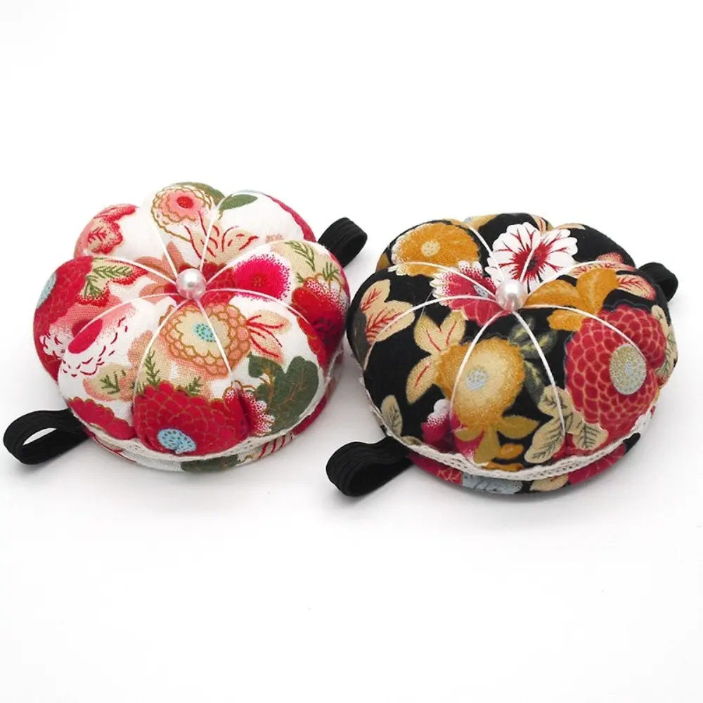 High Quality Creative Pin Cushions for Sewing Cotton Fabric Wrist Pin Cushion Pumpkin Shape Needle Pin Cushion DIY Craft