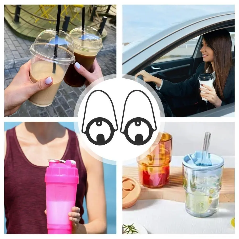 Portable Strap Buckle Coffee Cup Cup Tie Silicone Multicolor Drink Bottle Carrier Holder Cup Accessories Beverage Mug Grip