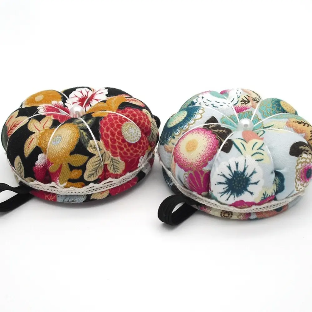 High Quality Creative Pin Cushions for Sewing Cotton Fabric Wrist Pin Cushion Pumpkin Shape Needle Pin Cushion DIY Craft