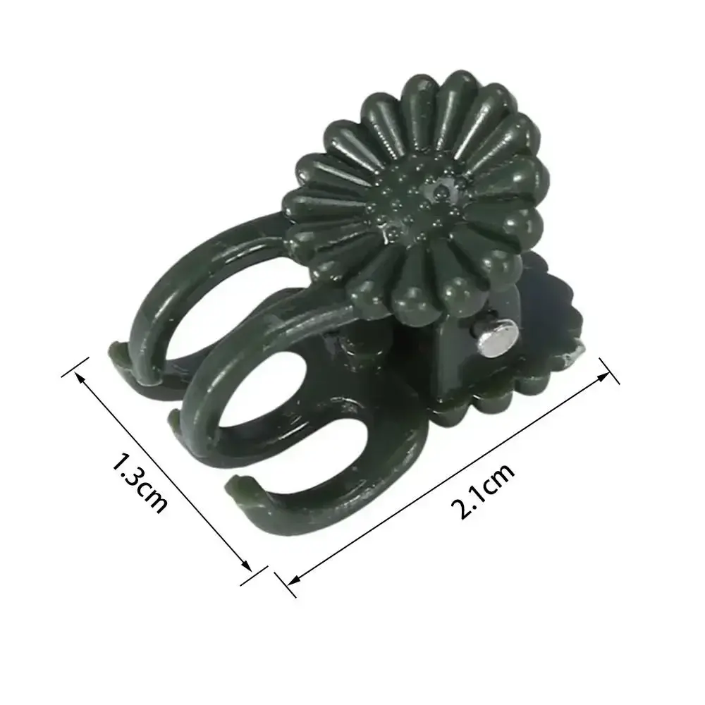 50Pcs New Reusable Plant Fix Clips Orchid Shaped Plastic Flower Bracket Garden Plant Clips Garden Rattan Planting Accessories