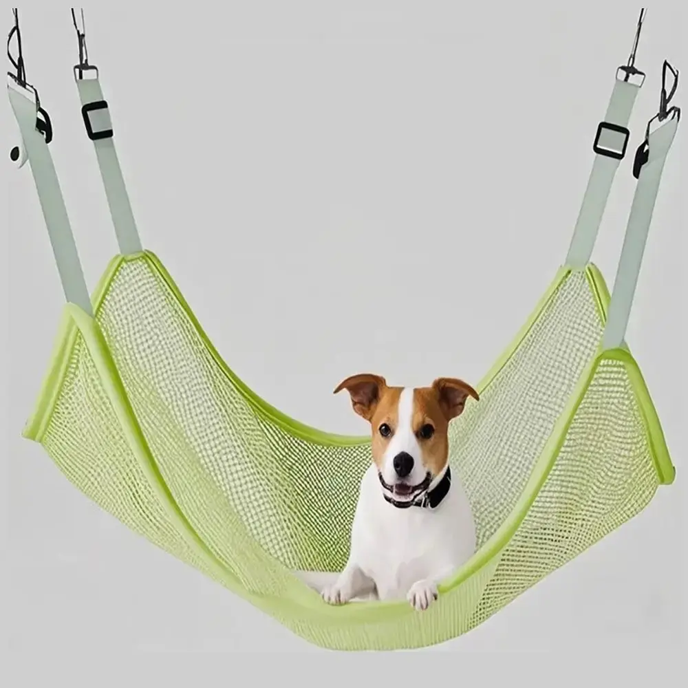 Comfortable Mesh Pet Hammock Breathable Adjustable Pet Sleeping Resting Bed Hangable Cat Dog Hanging Nest Cat Dog