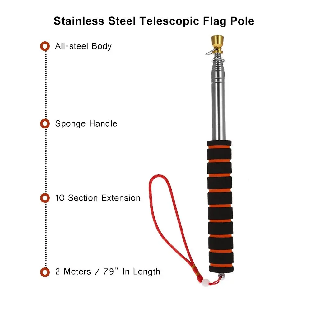 Handheld Windsock PPT Presentation Flags Windsock Teachers Pointer Telescopic Flag Pole Handheld Flag Pole Tour Guide Flagpole
