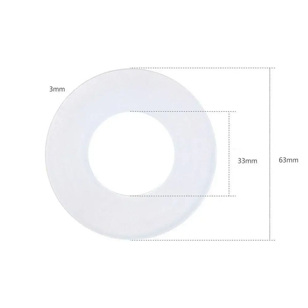 1/5Pcs Silicon Rubber Diaphragm Drain Valve Seal Washer Waterproof Gasket Toilet Tank Part Water Stop Seal Ring 816.418.00.1