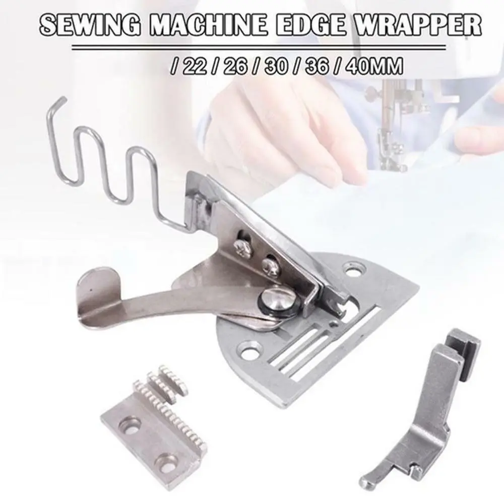 Steel Overlock Folder Binding Of Curve Edges A10 Hemmer Bias Binder for Lockstitch DIY Sewing Machine Foot Kit Accessories