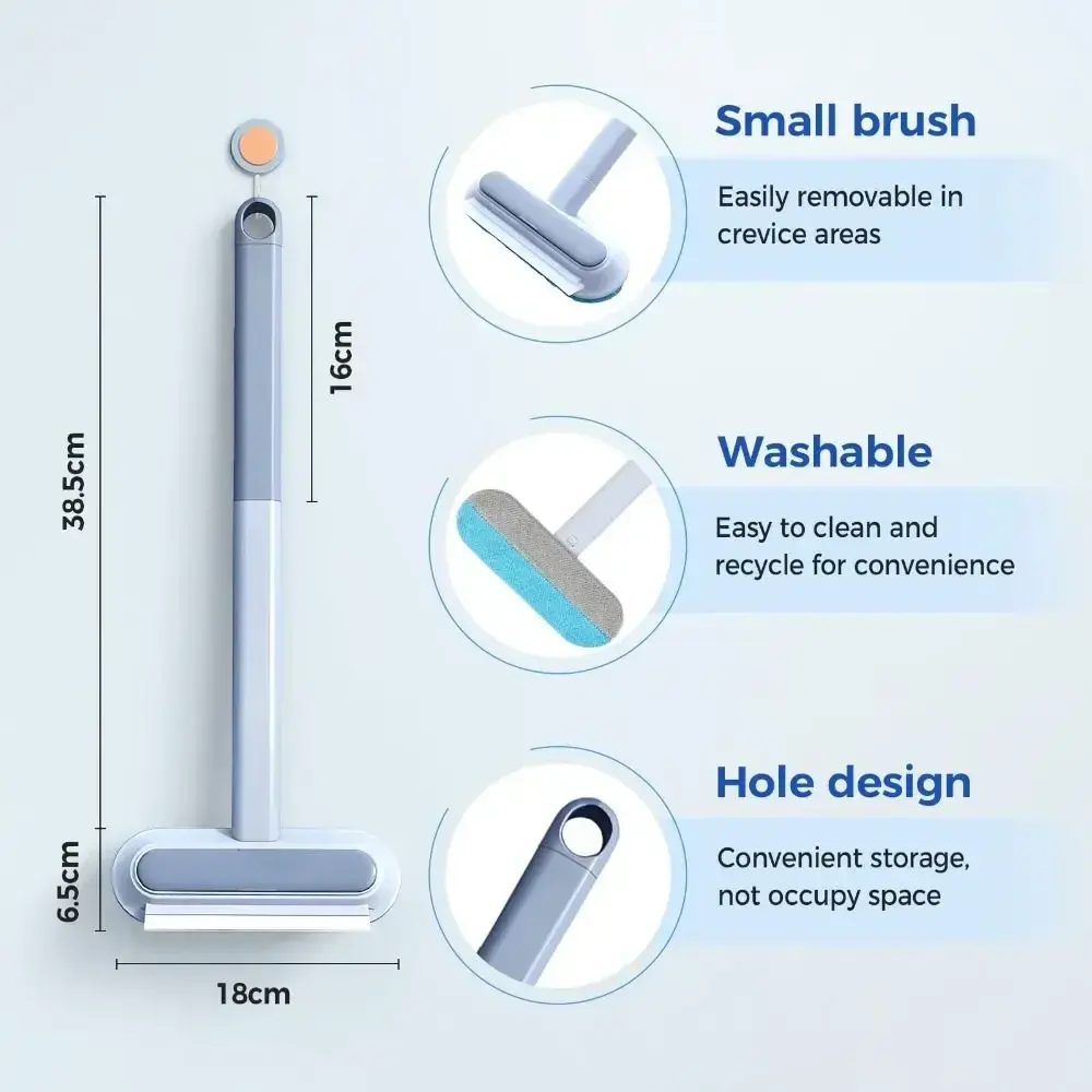 Multi-functional Pet Hair Removal with Cleaning Brush Removable Cat Dog Hair Remover Brushs 3in1 Long Handle