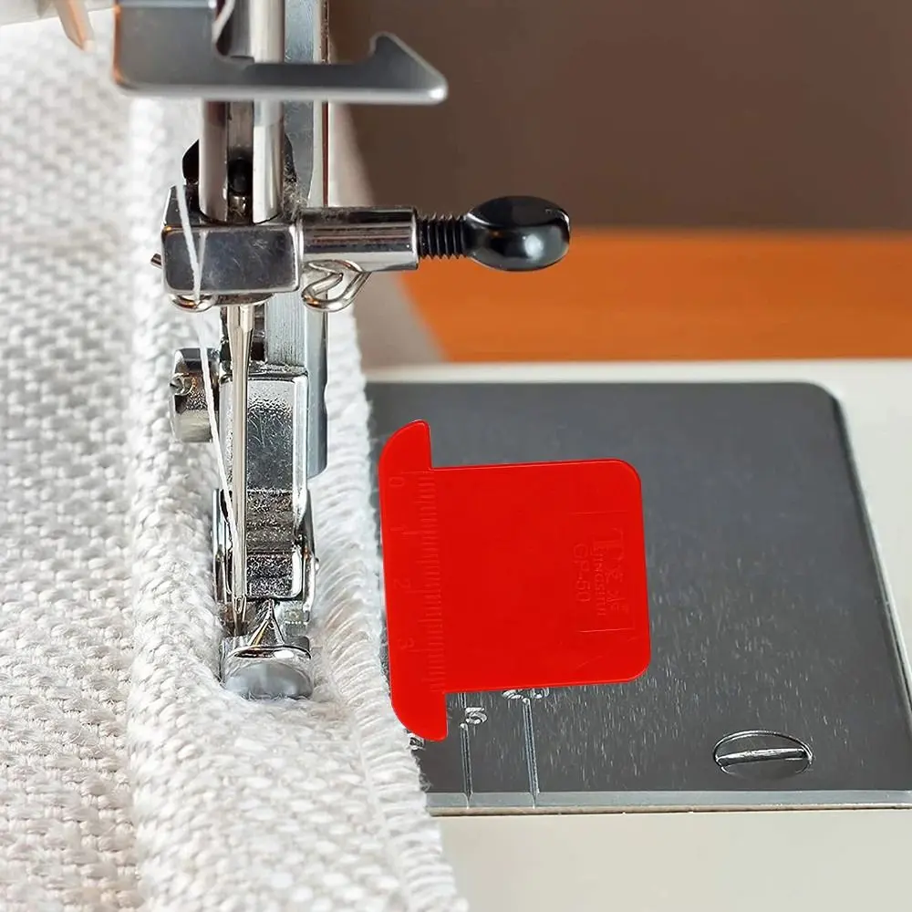 Durable Anti-Slip Grip Sewing Magnetic Seam Guide Anti-Curling with Scale Sewing Machine Guide DIY Crafts Locking Sewing Ruler