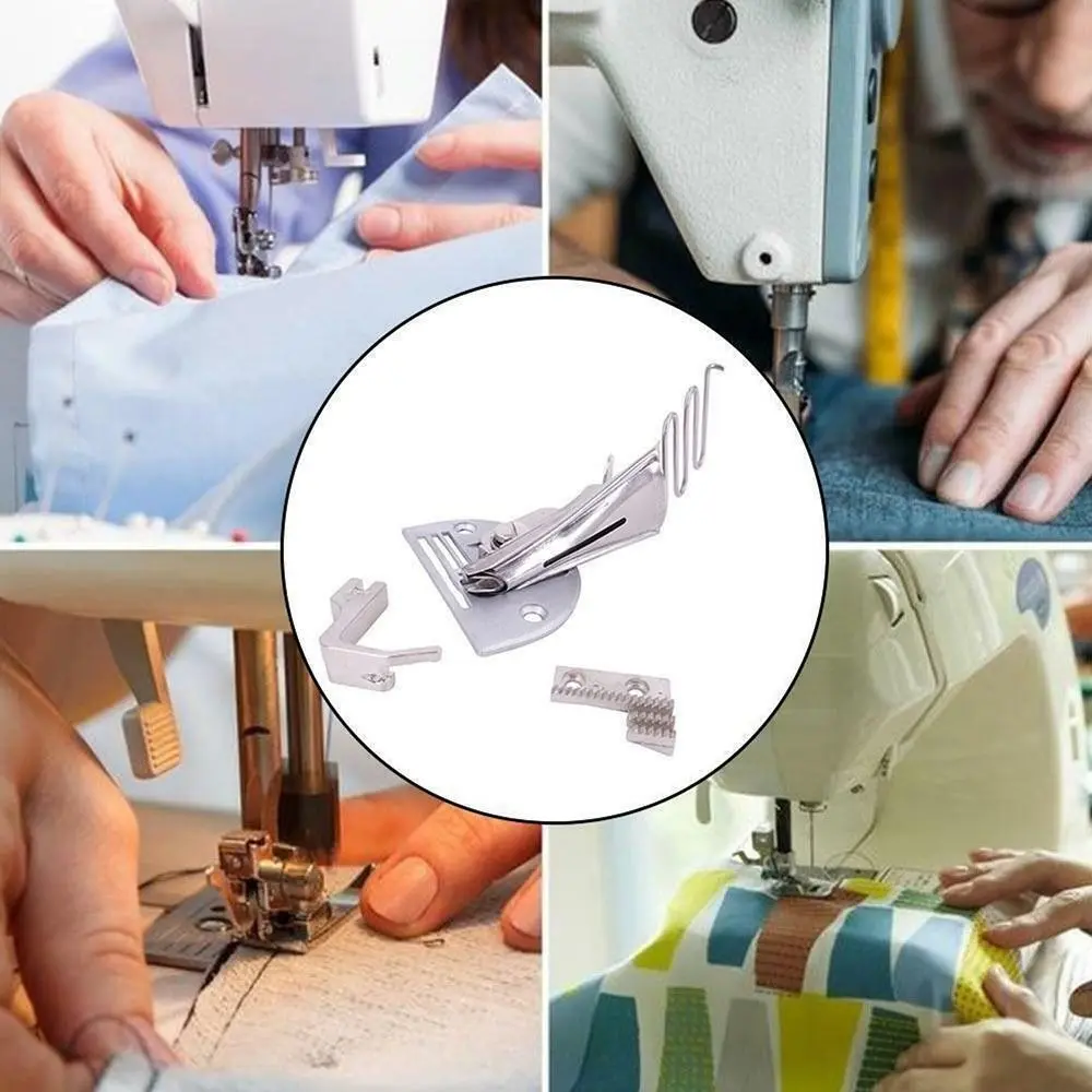 Steel Overlock Folder Binding Of Curve Edges A10 Hemmer Bias Binder for Lockstitch DIY Sewing Machine Foot Kit Accessories