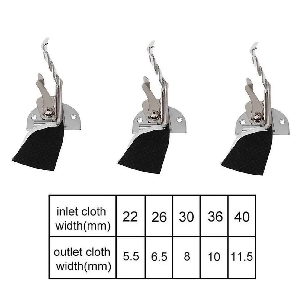 Steel Overlock Folder Binding Of Curve Edges A10 Hemmer Bias Binder for Lockstitch DIY Sewing Machine Foot Kit Accessories