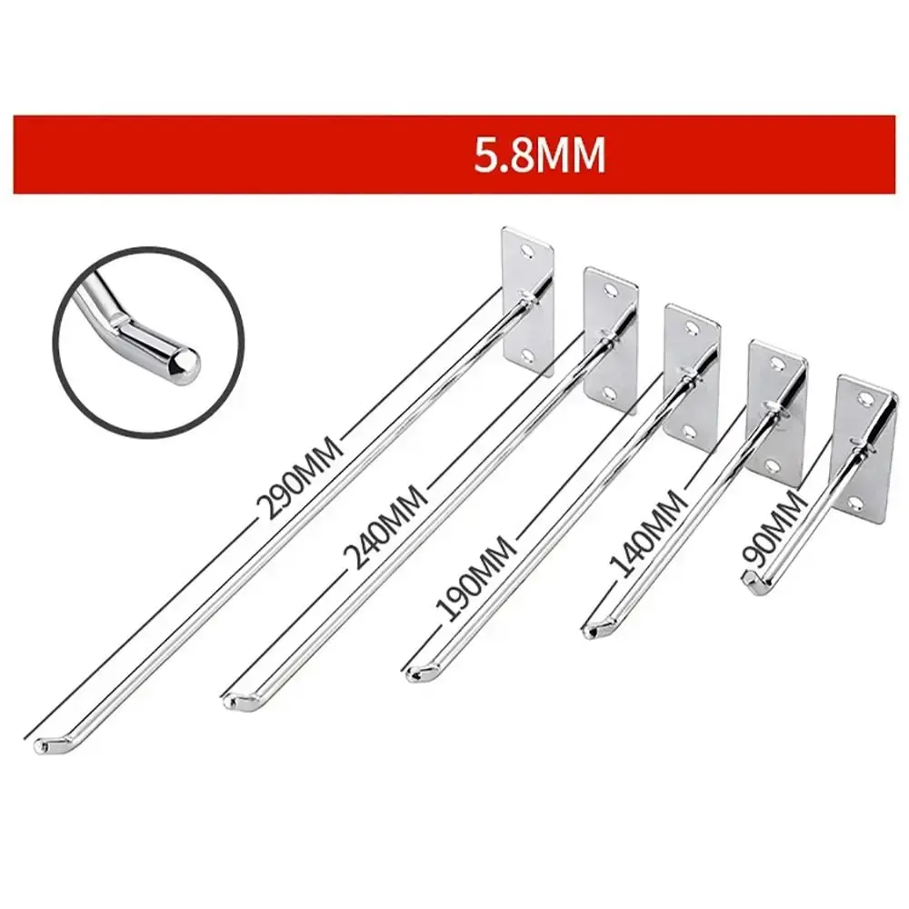 1Pcs Hardware Tool Wall Hook Display Lewelry Steel Single Line Hook Pegboard Hammer Pliers Mobile Phone Accessories Nail Screws
