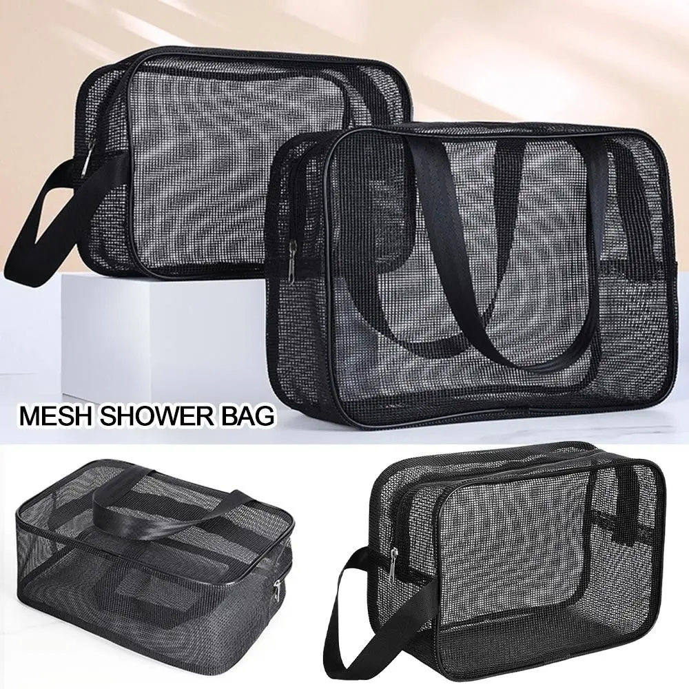 Quick Dry Easily Carry Tote Bag Beach Storage Bag Mesh Shower Mesh Shower Bag Quick Dry Shower