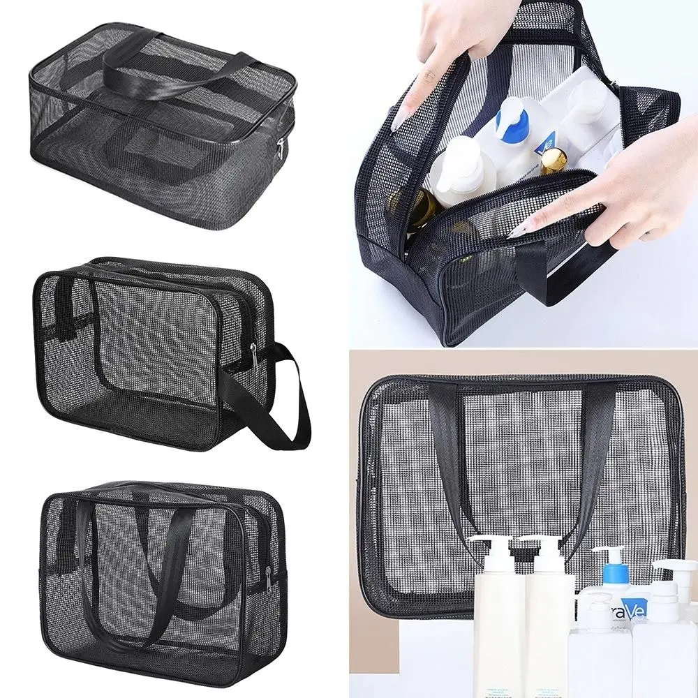 Quick Dry Easily Carry Tote Bag Beach Storage Bag Mesh Shower Mesh Shower Bag Quick Dry Shower