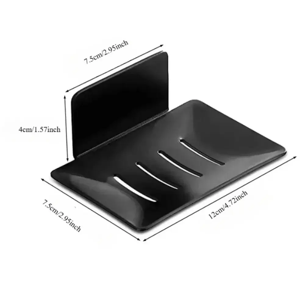 Premium Wall Mounted Soap Storage Tray Non Perforated Drainage Shower Storage Rack Rustproof Aluminum Soap Tray Box Toilet