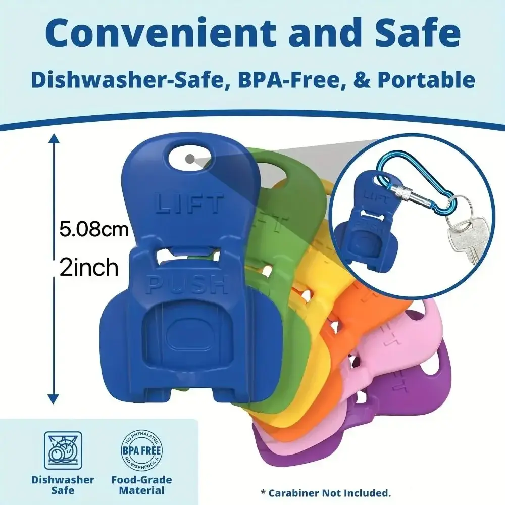 1/6/12Pcs Portable Reusable Easy Can Opener Effortless Dustproof Bottle Opener Food Grade Convenient Drink Protector Soda