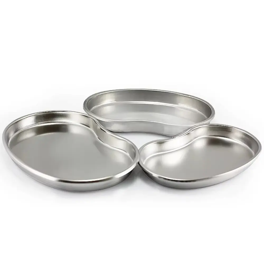 New 304 Stainless Steel Sterilized Tray Smooth Edge Multifunction Jar Container Tray Tweezers Tray Dental