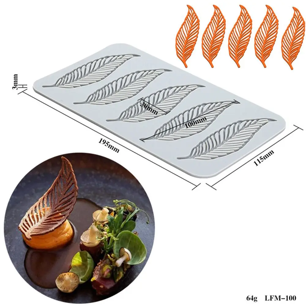 Leaf Bakeware Dessert Sugar Fondant Mat Cake Lace Mold Cake Decorating Tools Silicone Mould