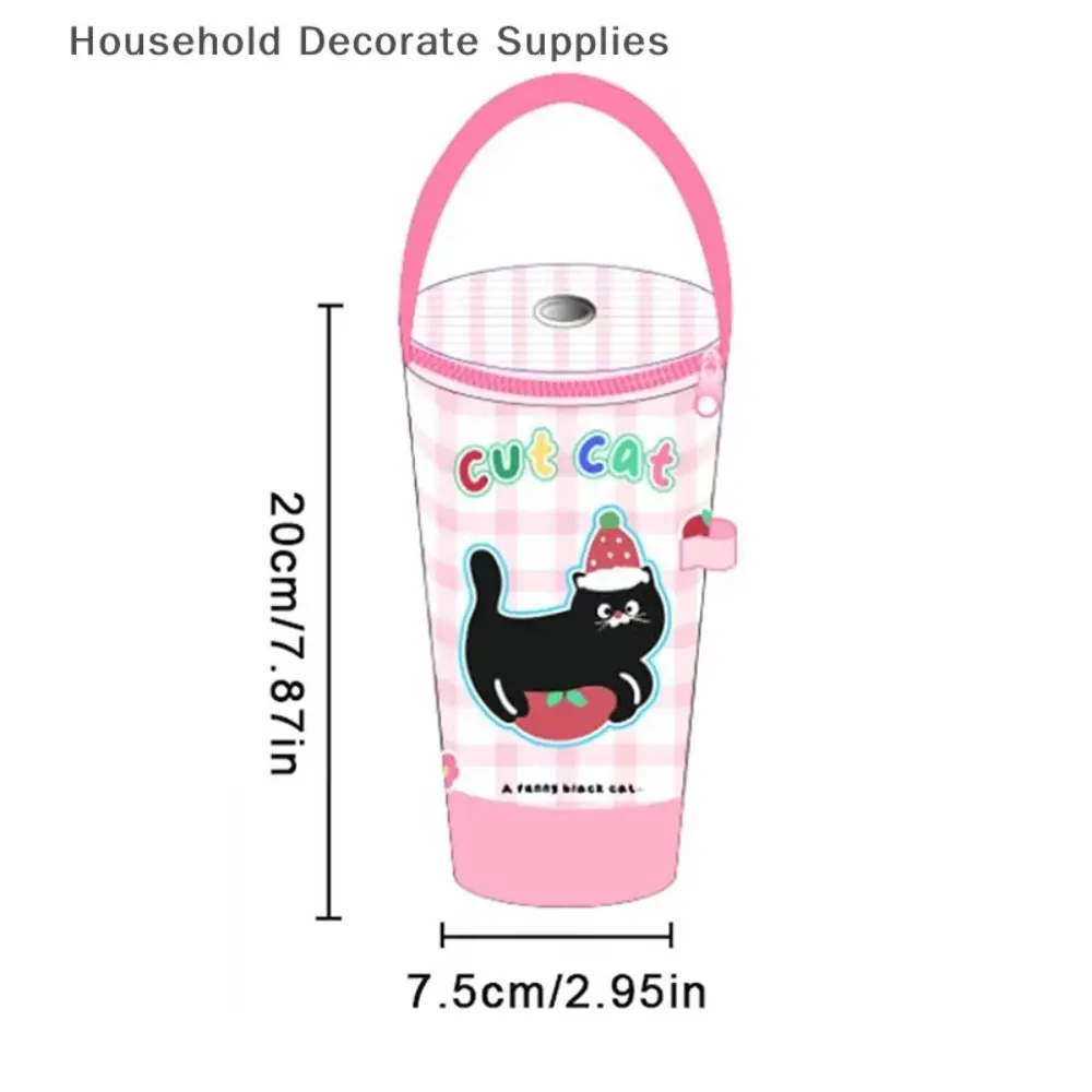 Cloth Milk Tea Tote Bag Traveling Eco-friendly Insulated Cup Cover Carrying Reusable Handheld Bag Tumbler Cup Accessories