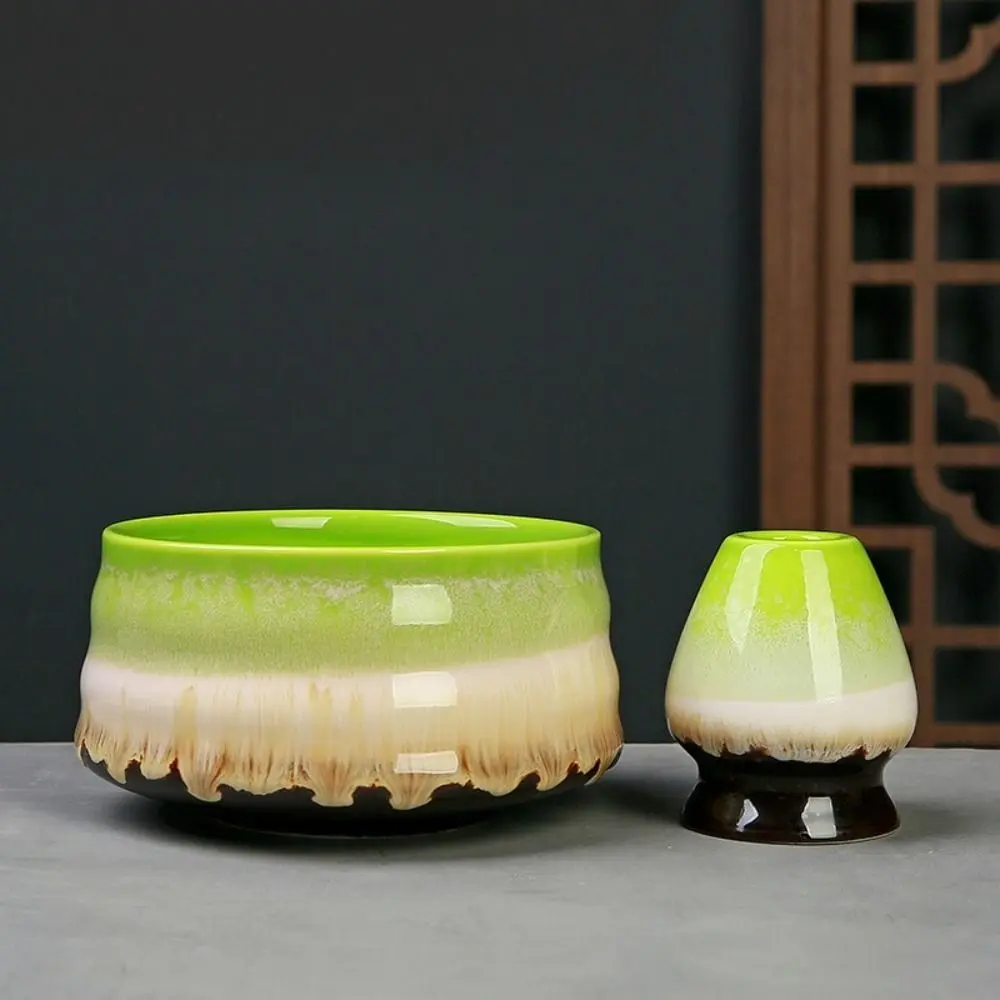 Tea Sticks Japanese Matcha Tea Set Matcha Spoon Tea-Making Tools Matcha Brush Match Bowl Bamboo Ceramic Matcha Whisk Set
