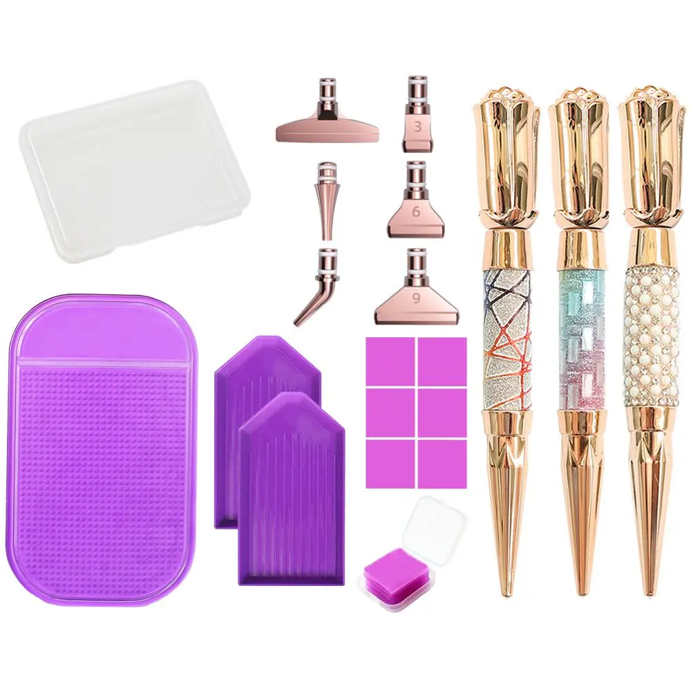 5D Embroidery Sparkle Diamond Painting Pen Glitter Diamond Point Drill Pens Diamond Painting Accessories