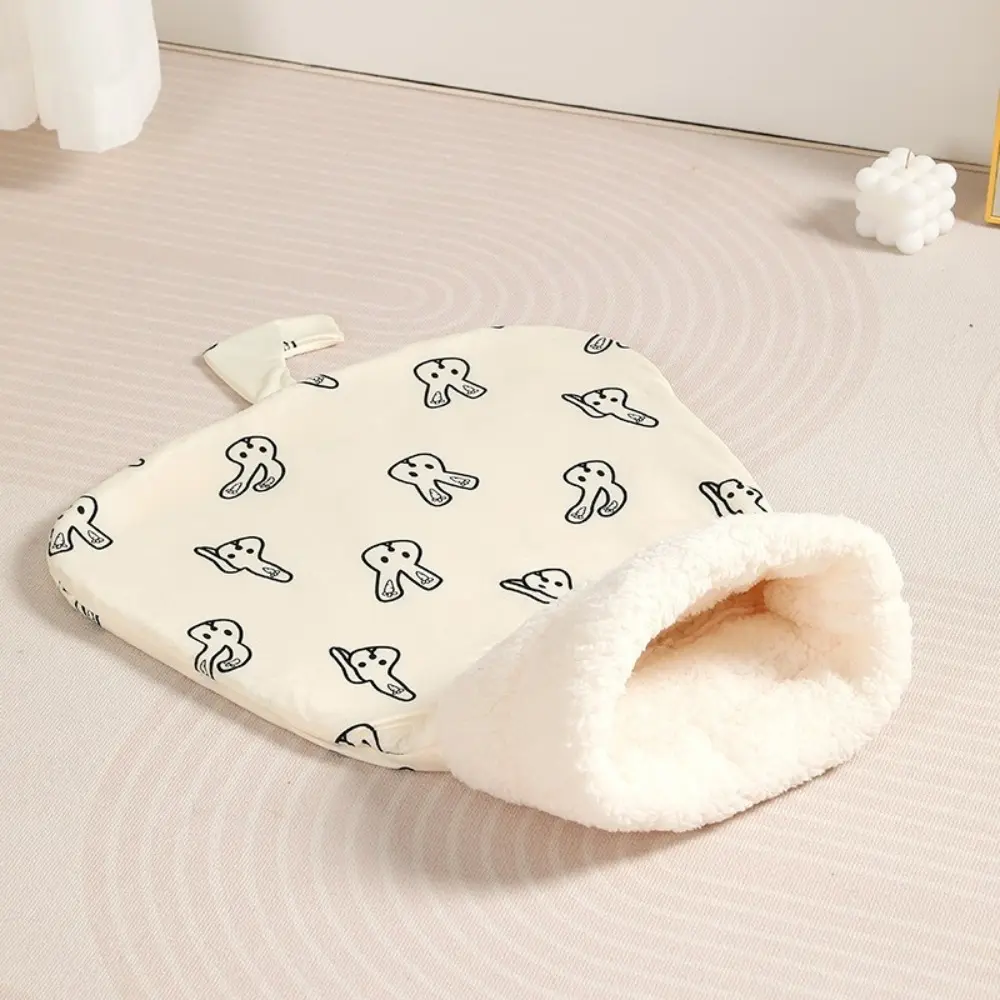 Warm Cat Sleeping BagSoft Cozy Cat Nest for Small Dogs Cats Thicken Plush Kitten Cat Sleeping Quilt Pet Supplies