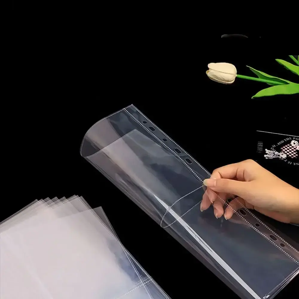 Multiple Pockets A4 Kpop Photocard Binder PP Transparent Photo Album Refill Pages DIY Card Stamp Die Jewelry Storage