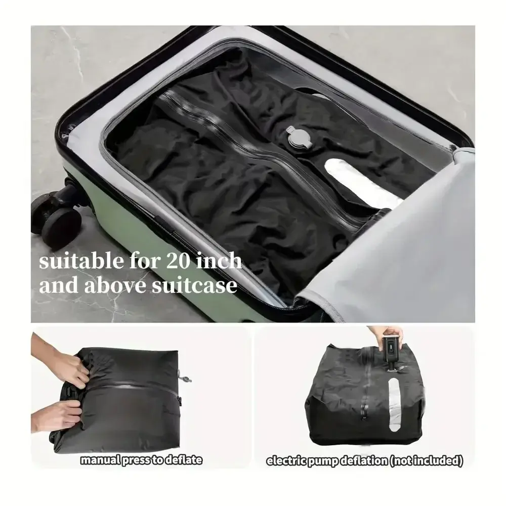Reusable Vacuum Bags for Travel Folding Waterproof Vacuum Compression Bag Dustproof Space Saver Luggage Vacuum Storage Bag