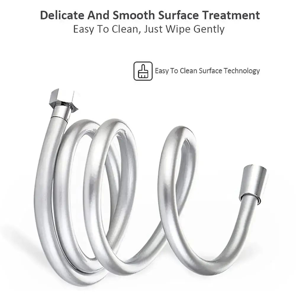 Replacement Handheld Shower Head Hose PVC Anti Winding Shower Extension Tube Explosion-proof High Pressure Spray Water Pipe