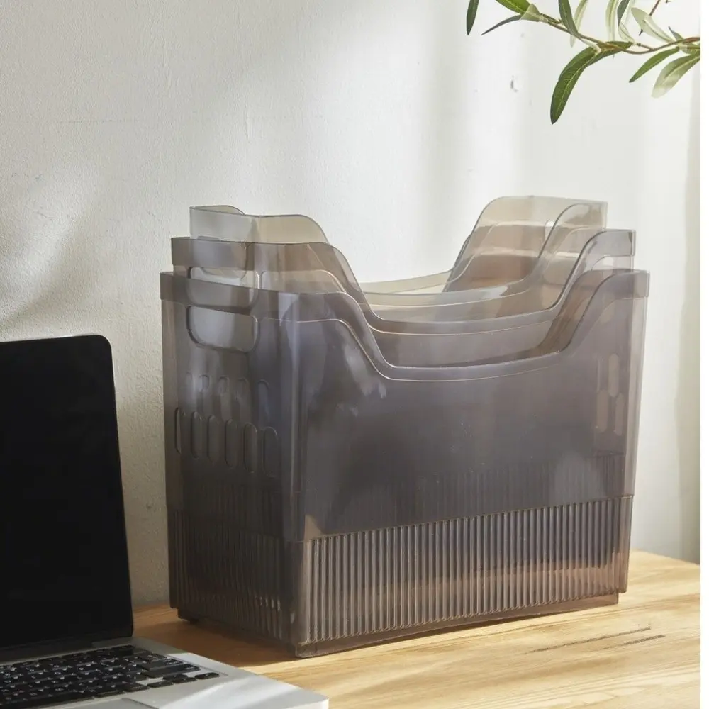 Multi-Size Kitchen Storage Box Space Saving Hand Pulley Sundries Sorting Box Multi-Functional Transparent Food Storage Box