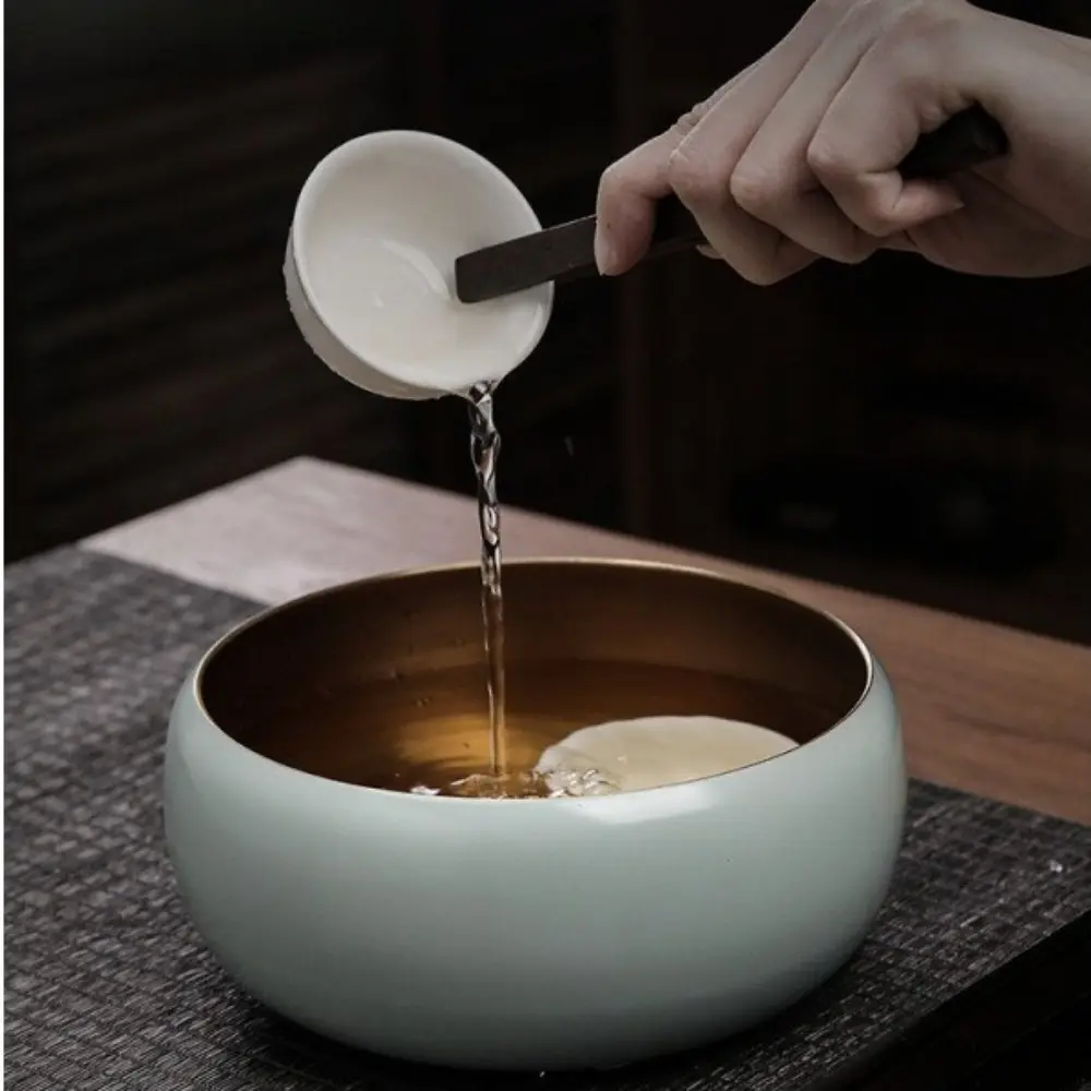 Traditional Ceramic Matcha Bowl Smooth Large Capacity Tea Brush Stand Green Tea Maker Cup for Tea Set Accessories