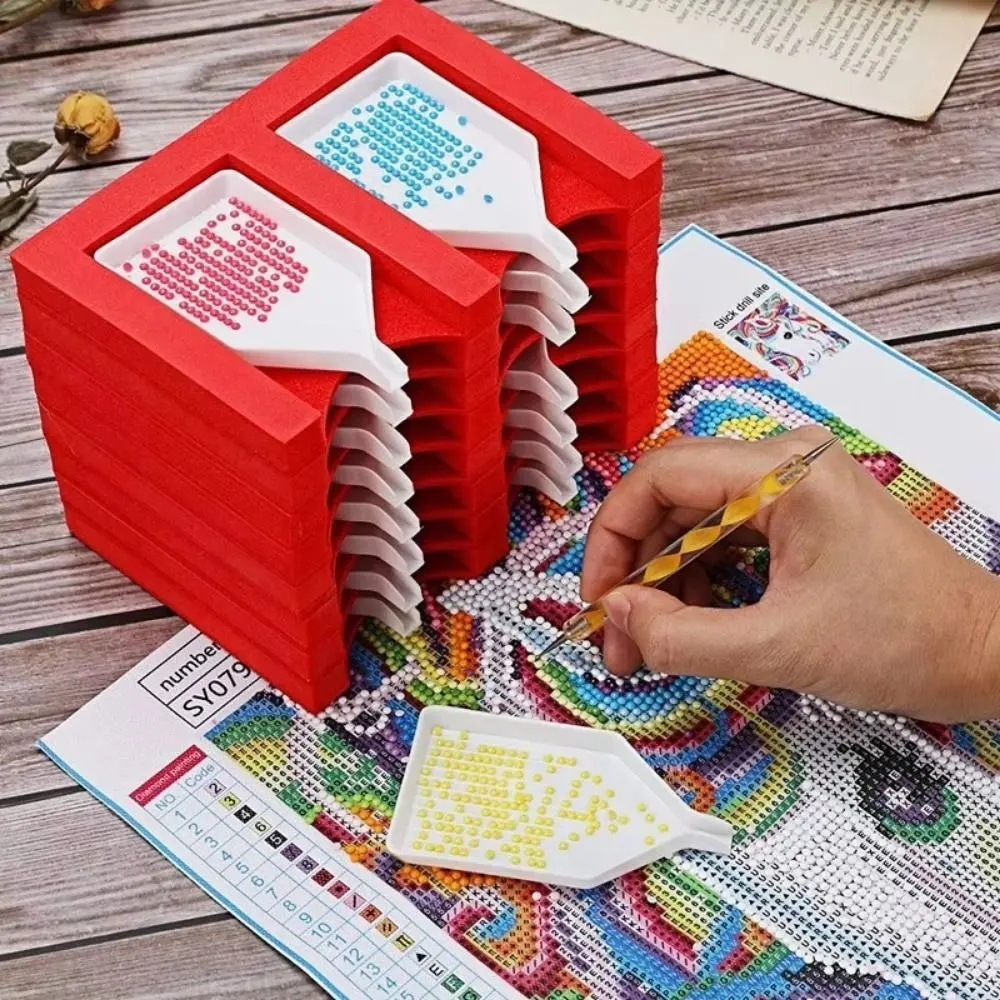 New 16 Slots Diamond Painting Storage Box DIY EVA Diamond Painting Tray Tool Drill Plate Accessories Embroidery Accessories