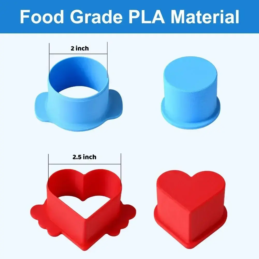 New Silicone Cake Pop Cutter Handmade Circle and Heart Shape Cake Mold DIY Baking Tool Candy
