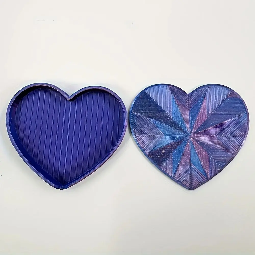 DIY Craft 3D Love Diamond Painting Tools Trays Heart-shaped Plastic Beads Sorting Storage Tray Multi-Color Beads Organizer